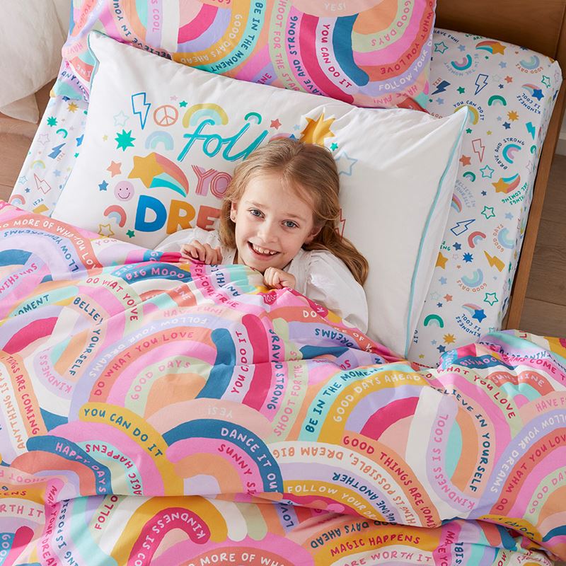 Good Vibes Lilac Quilt Cover Set