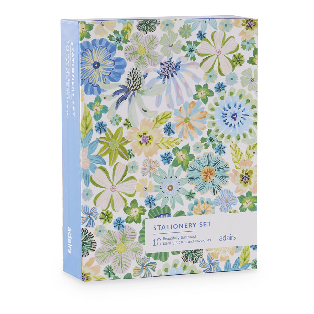 Sia Floral Card and Envelope Set 10 Pack