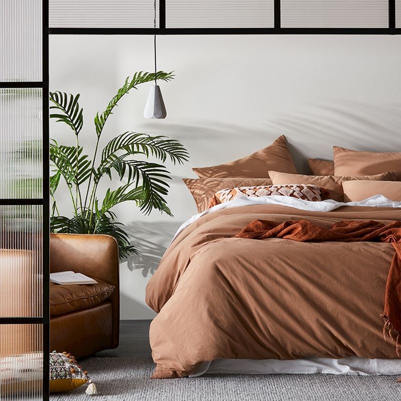 Stonewashed Cotton Earth Pillowcase