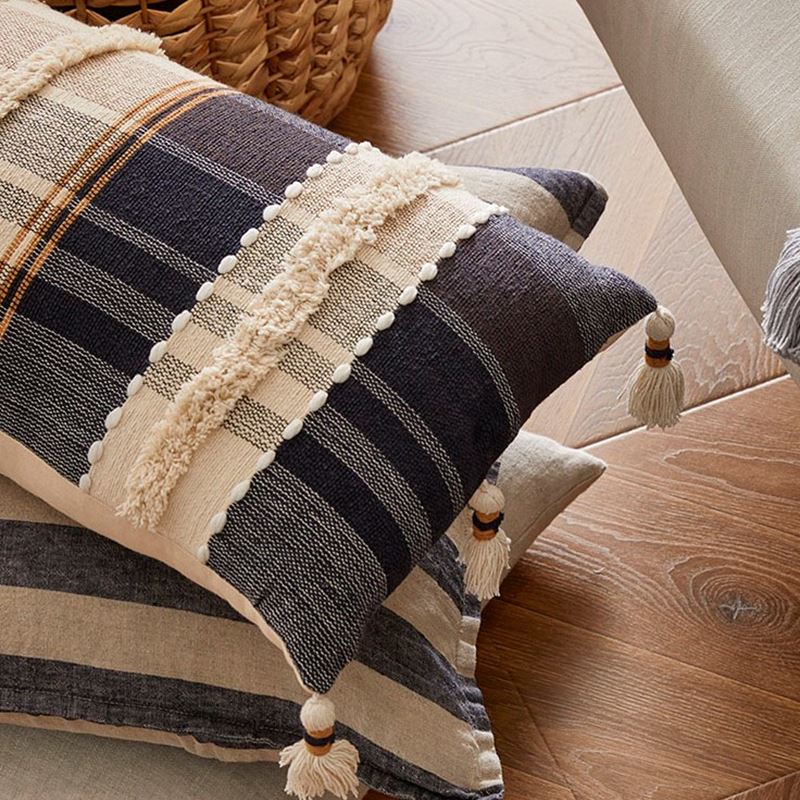 Connecticut Blue Check Cushion