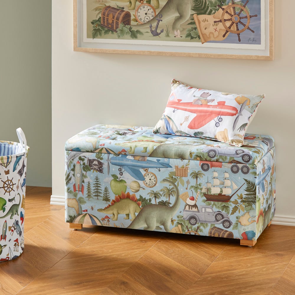 Fleur Harris Blue Adventureland Blanket Box