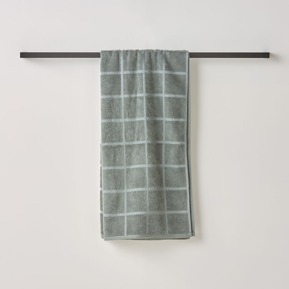 Nelson Check Seagrass Towel Range