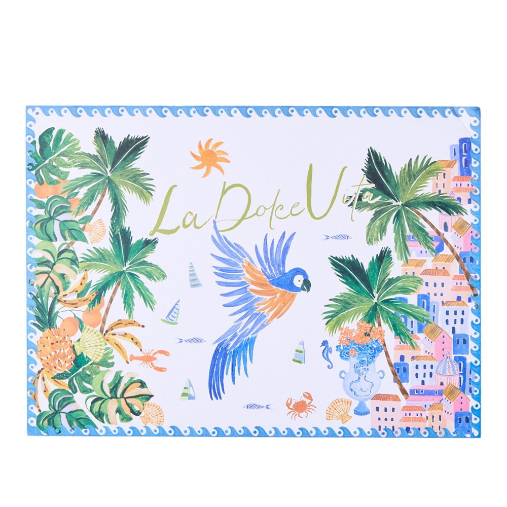 Summertime La Dolce Vita Paper Placemats Pack of 50