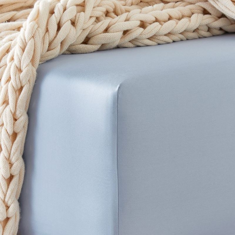 600TC Bamboo Cotton Pastel Blue Sheet Separates