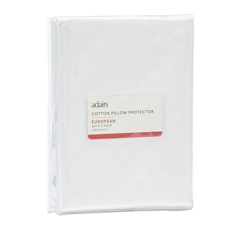 Cotton Pillow Protectors Twin Pack