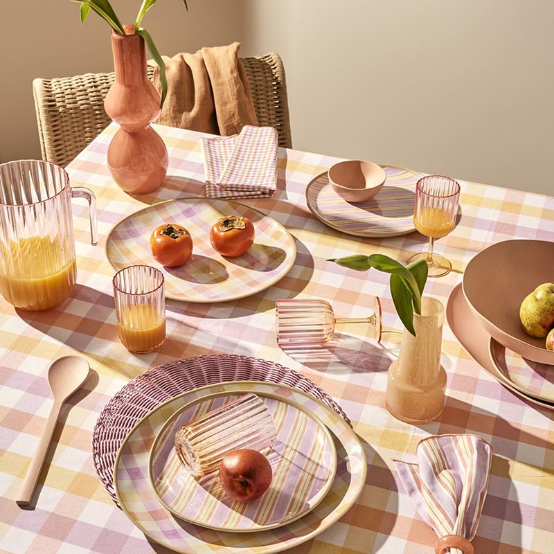 Summer Sorbet Gingham Melamine Servingware