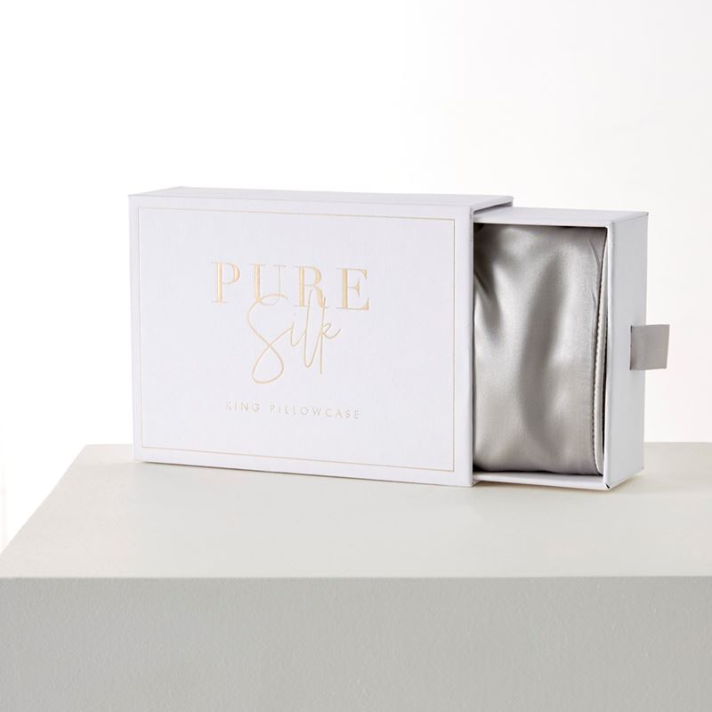 Pure Silk Silver Pillowcases