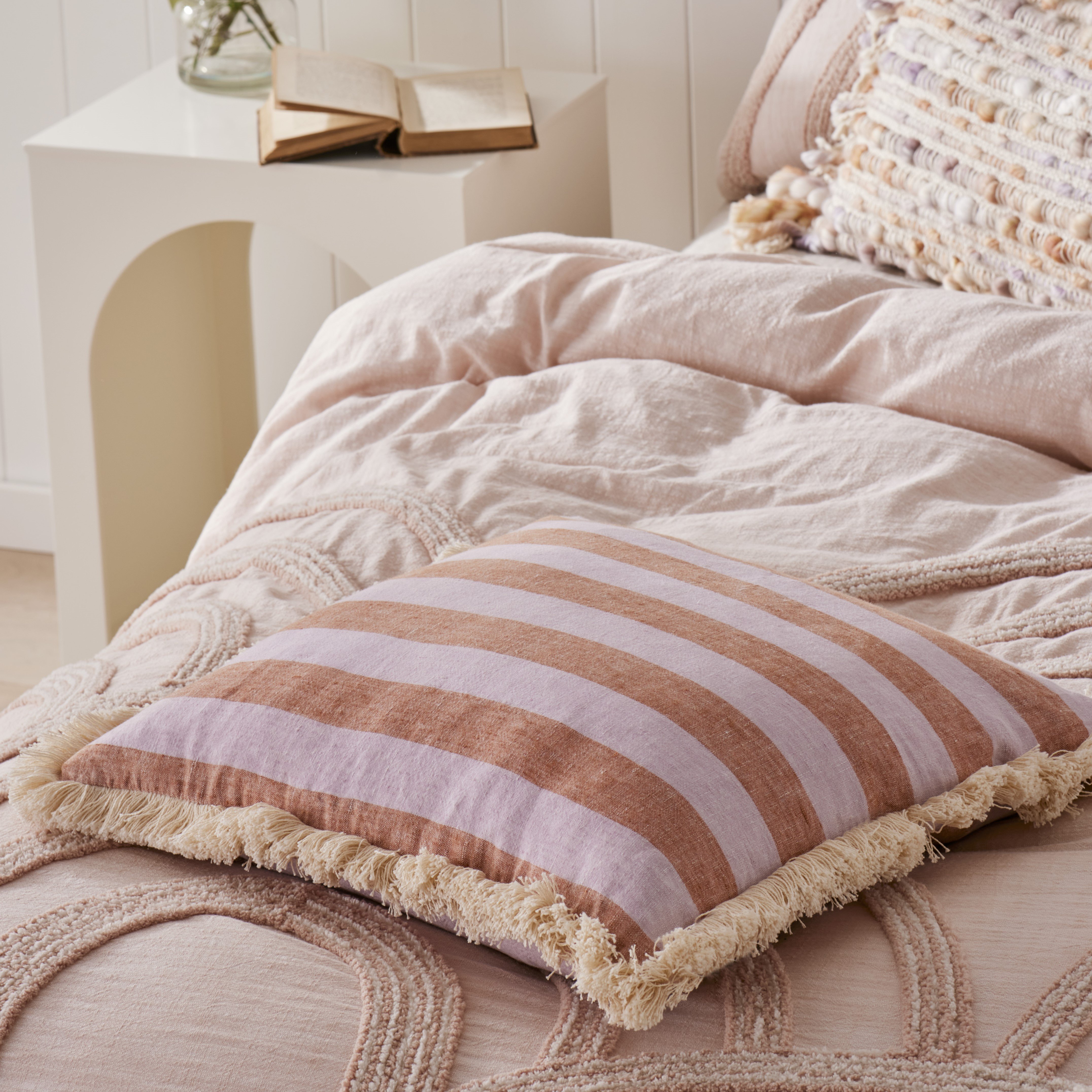 Lillie Lilac & Ginger Cushion