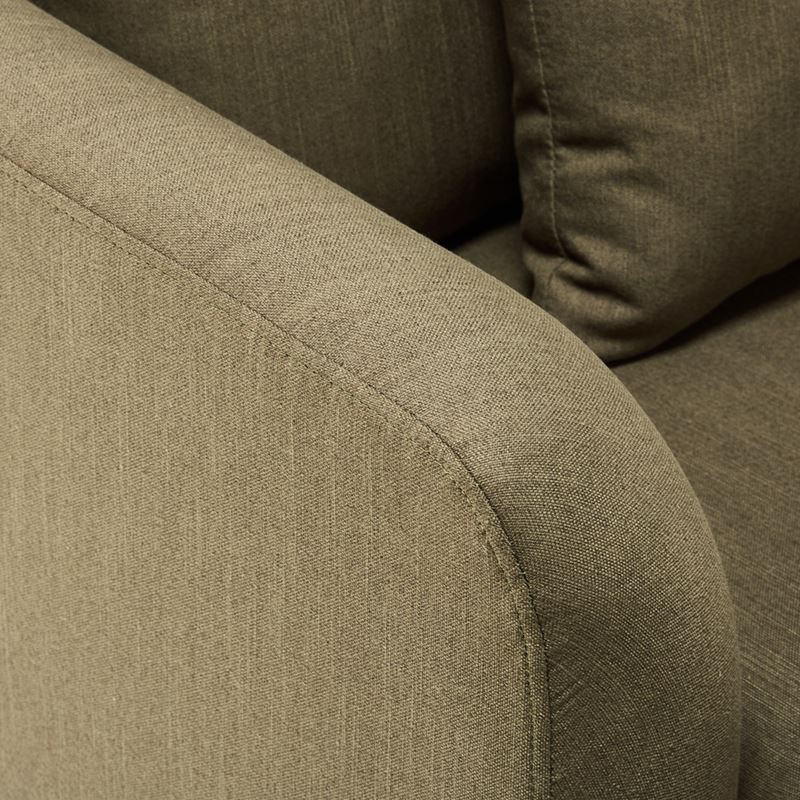 Virginia Khaki 1 Seater Sofa