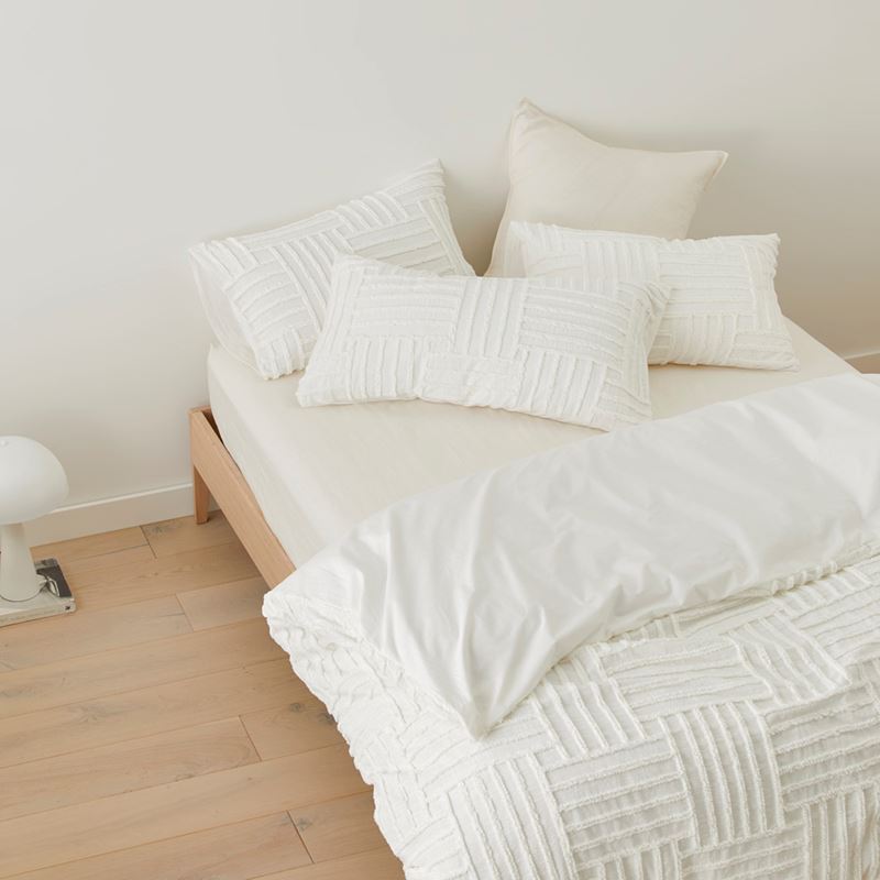 Drew White Tufted Quilt Cover Separates