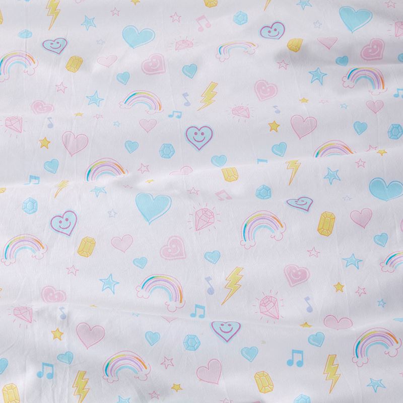 Universal Trolls Born Sparkly Rainbow Quilt Cover Set