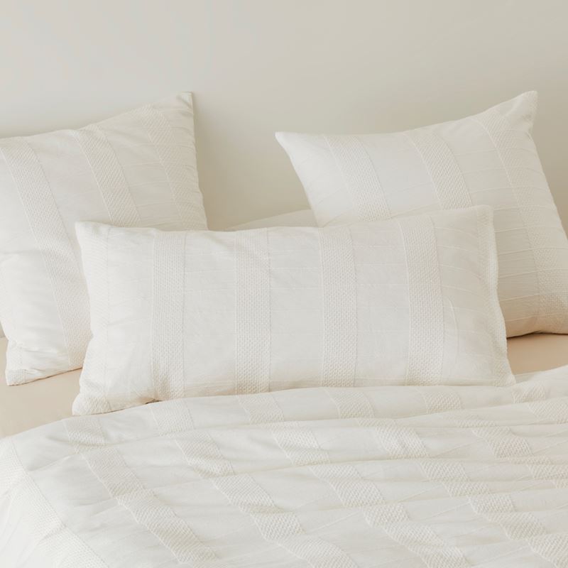 Hervey Off White Quilt Cover Set + Separates