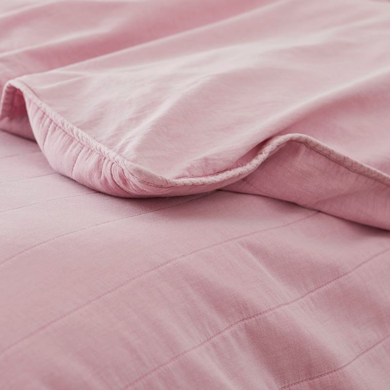 Bronte Quilted Mauve Quilt Cover Separates