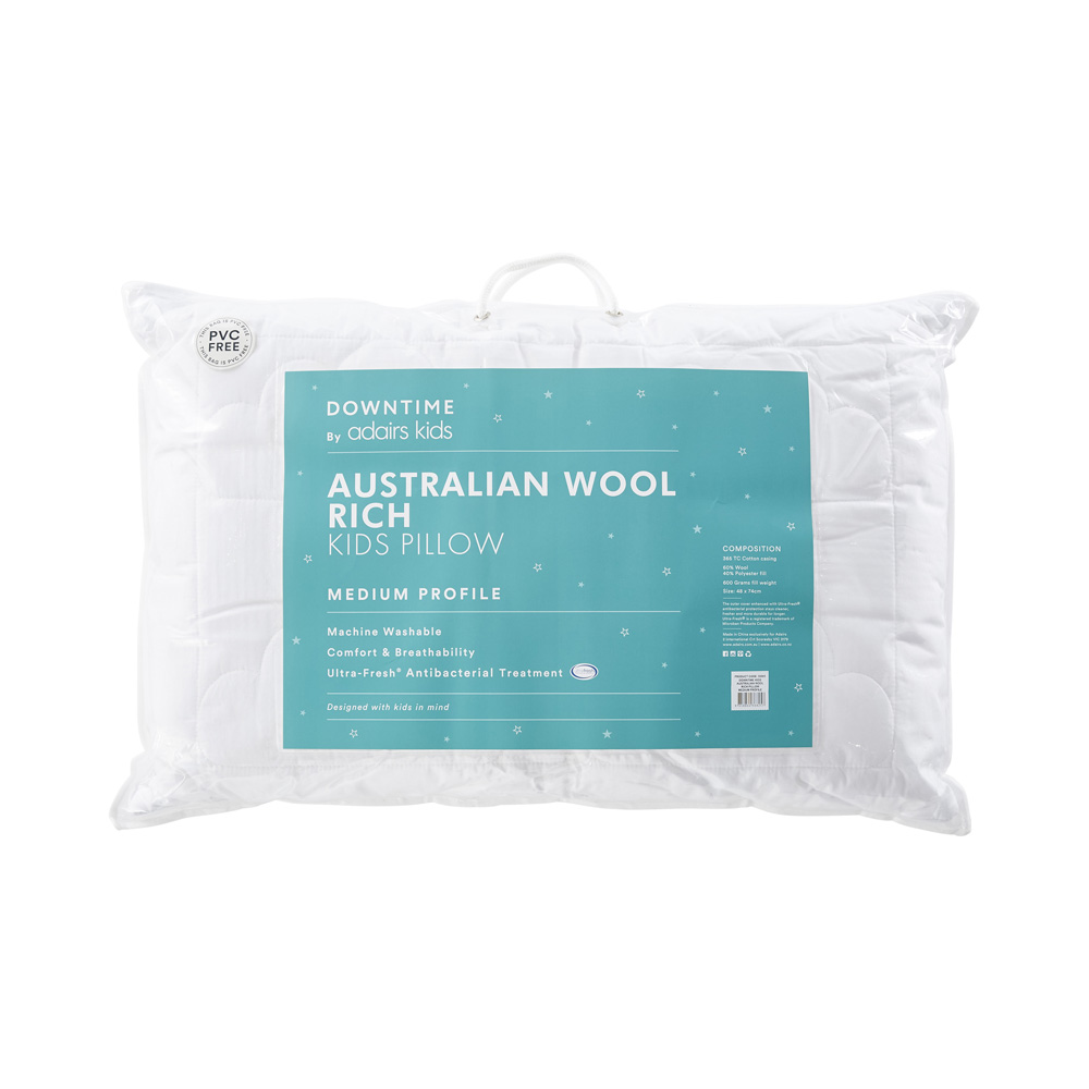 Kids Australian Wool Rich Pillow