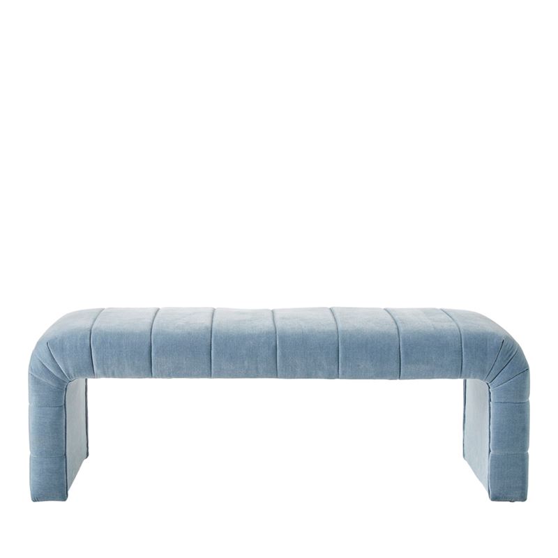 Carson Soft Blue Bench Seat