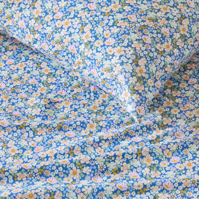 Summer Brights Libertine Blue Printed Sheet Set
