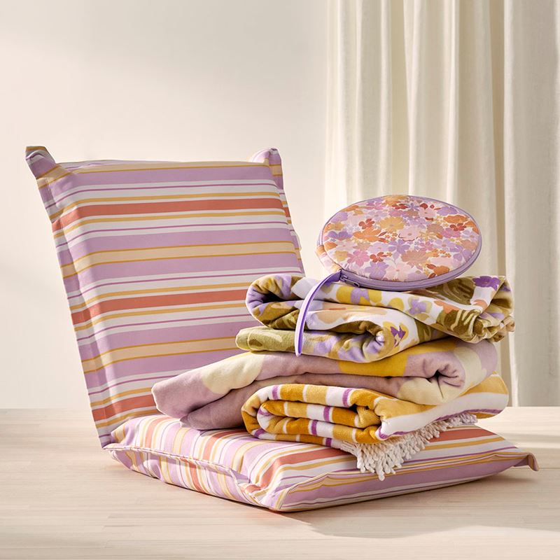 Byron Floral Lemon Sand Free Beach Towel