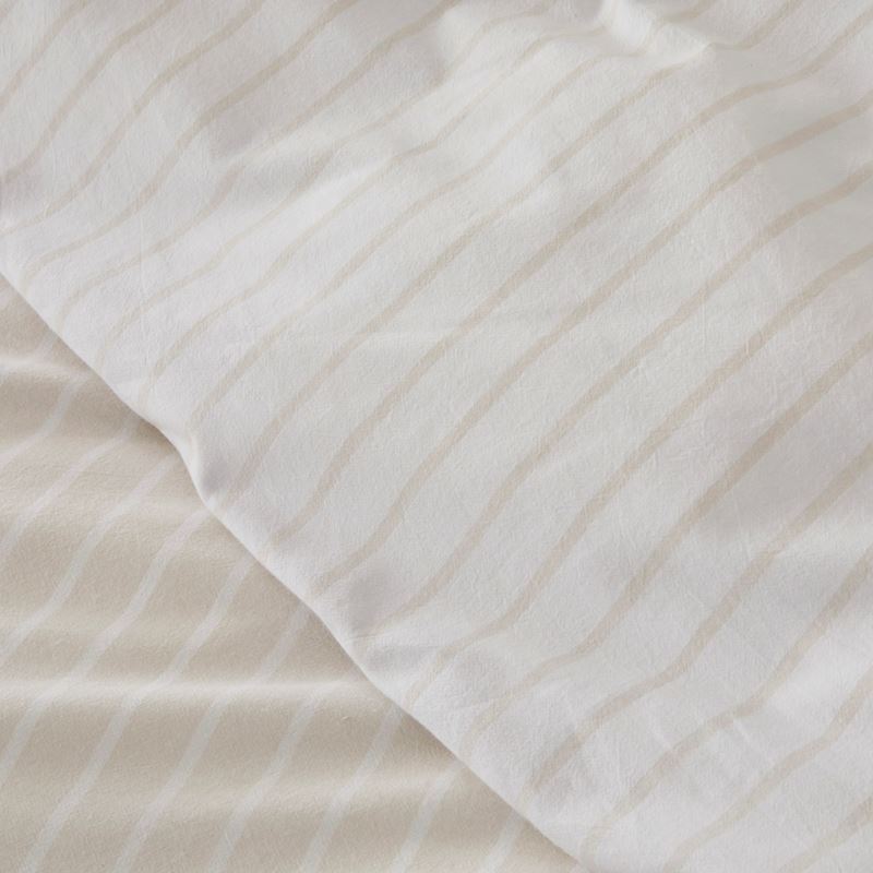 Ruffle Natural Stripe Quilt Cover Set + Separates
