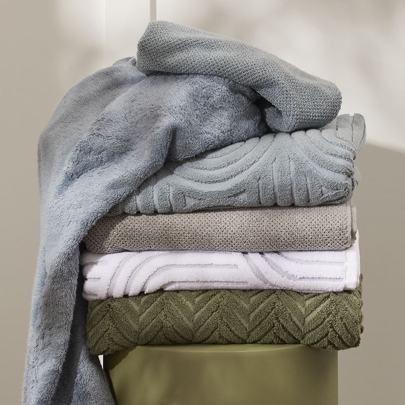 Archie Sea Blue Marle Towel Range