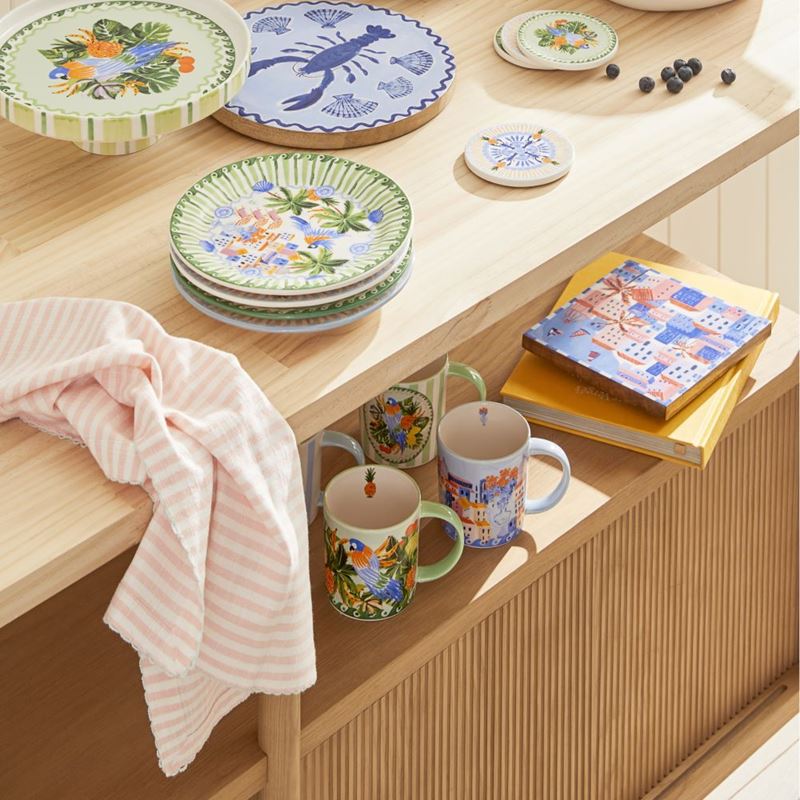 Seville Peach Stripe Napkins Set of 2