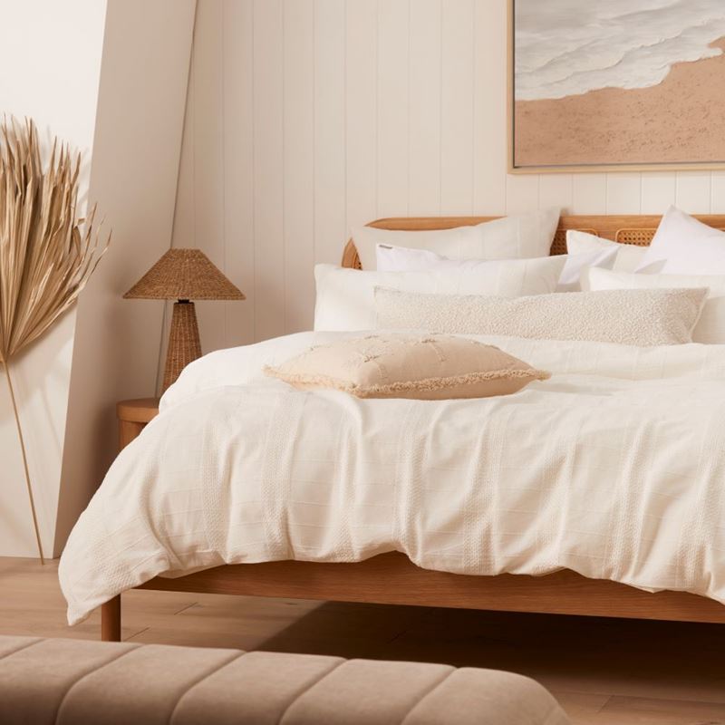 Hervey Off White Quilt Cover Set + Separates