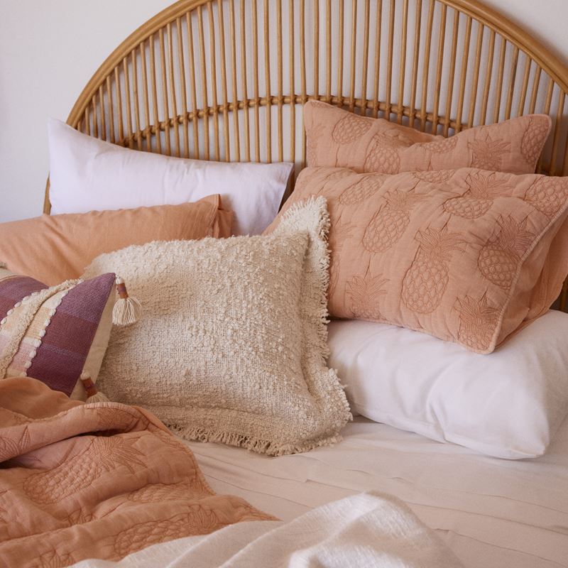 Mimosa Apricot Quilted Quilt Cover Separates