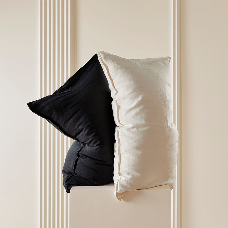 Vintage Washed Linen Pearl Quilt Cover Separates