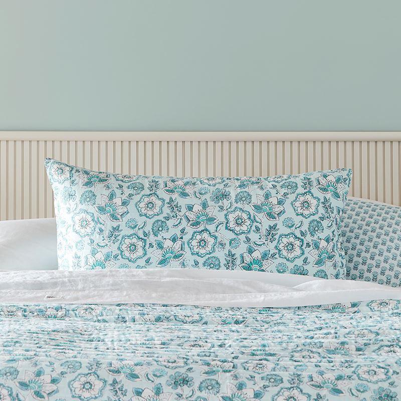 Clear Skies Aqua Quilted Quilt Cover Separates