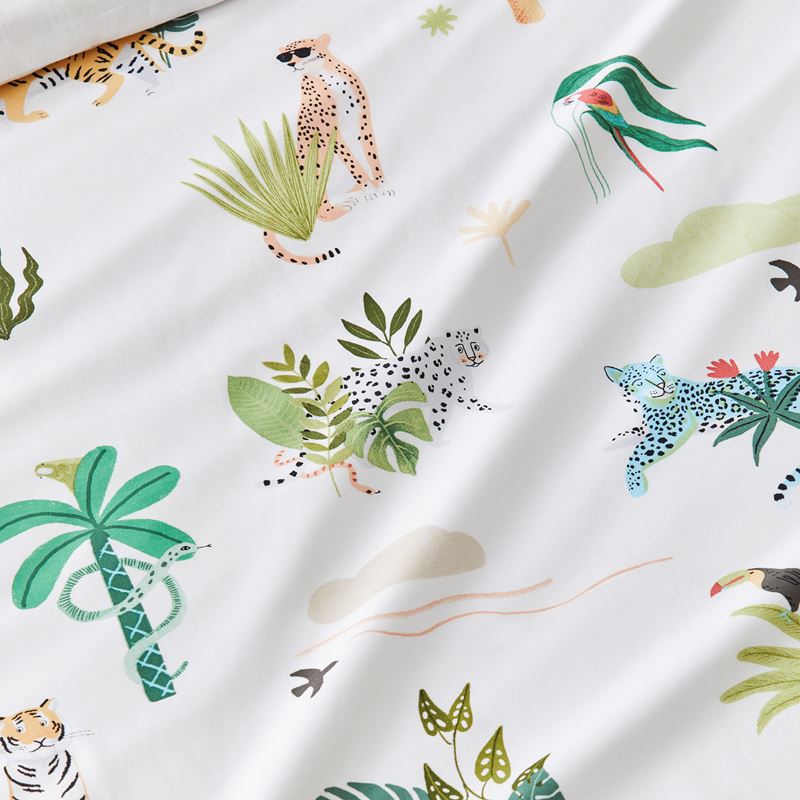 Animal Paradise Jungle Green Quilt Cover Set