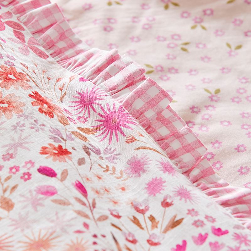 Lulu Pink Ruffle Quilt Cover Set