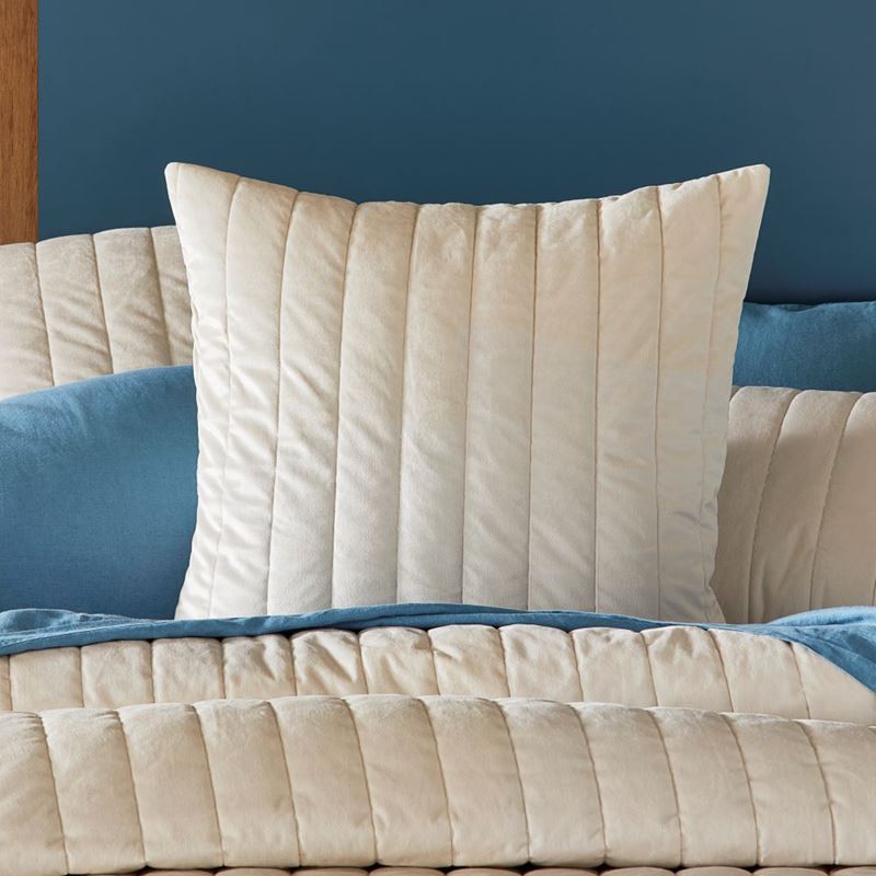 Arlo Natural Velvet Quilted Quilt Cover Separates