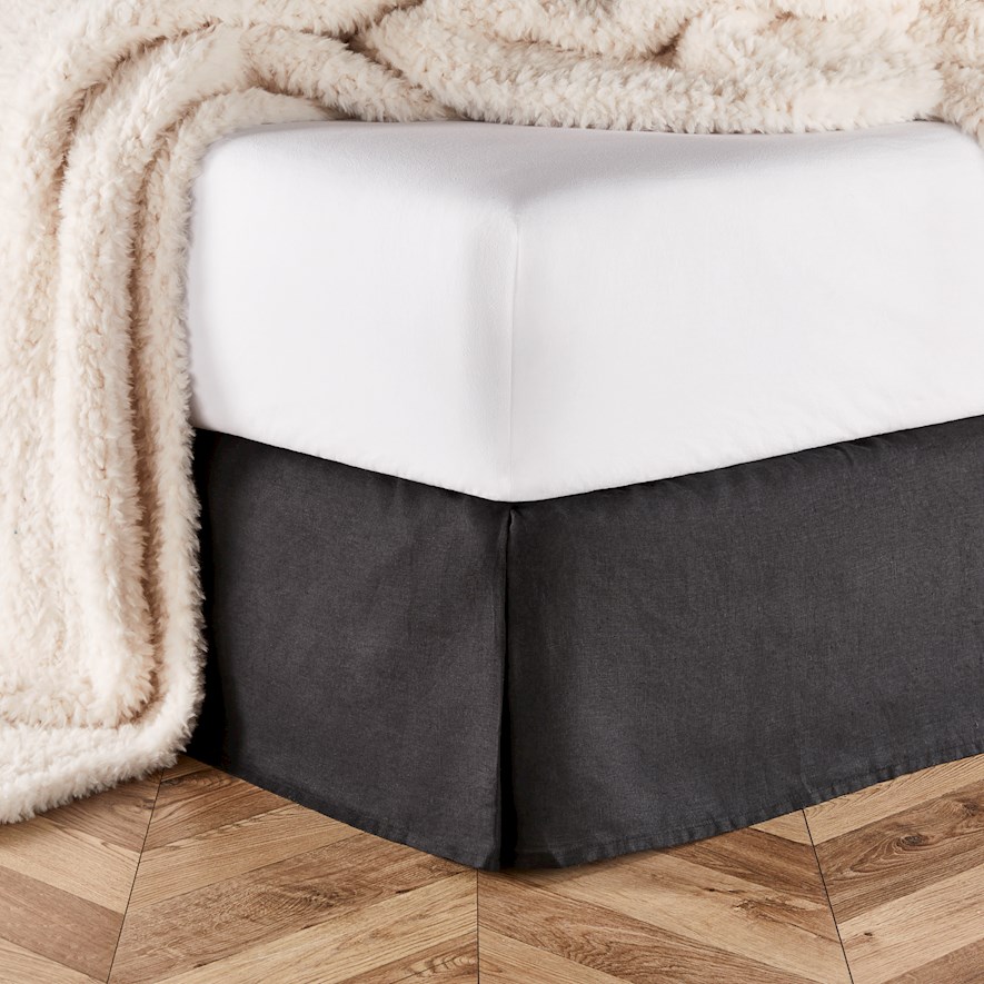 Vintage Washed Onyx Linen Valance