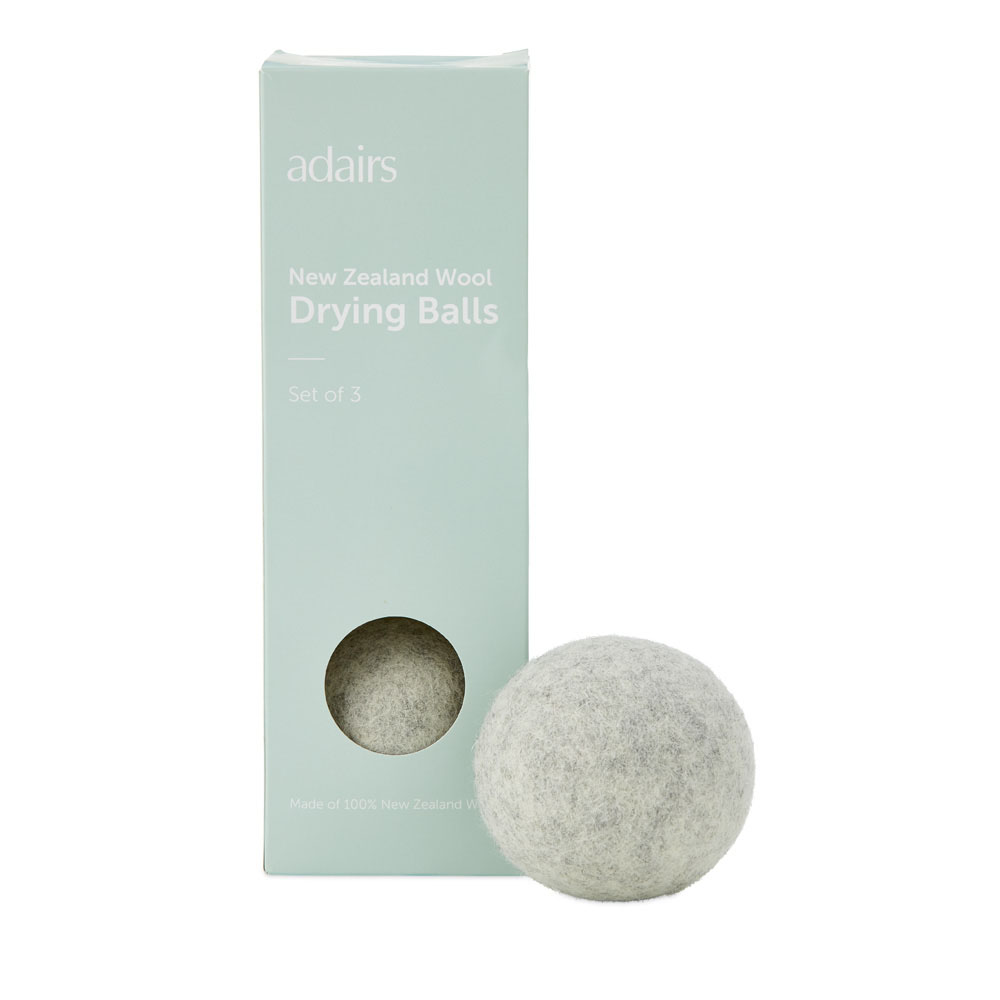 Wool  Light Grey Marle Drying Balls Set of 3