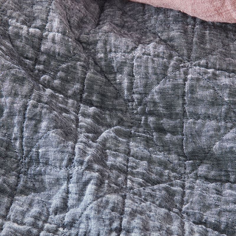 Vintage Washed Linen Indigo Quilted Quilt Cover Separates