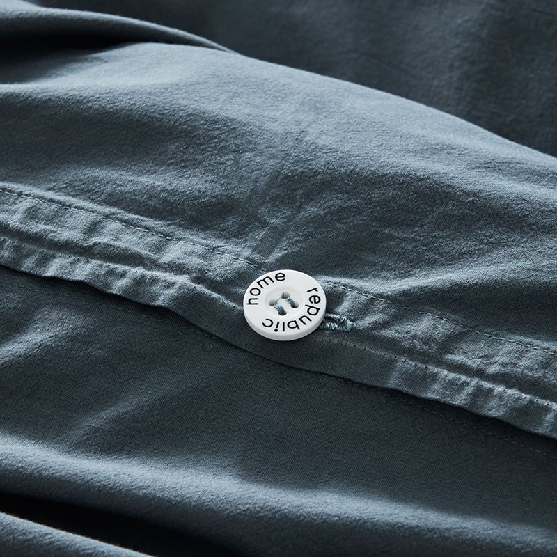 Stonewashed Cotton Dark Slate Quilt Cover Separates