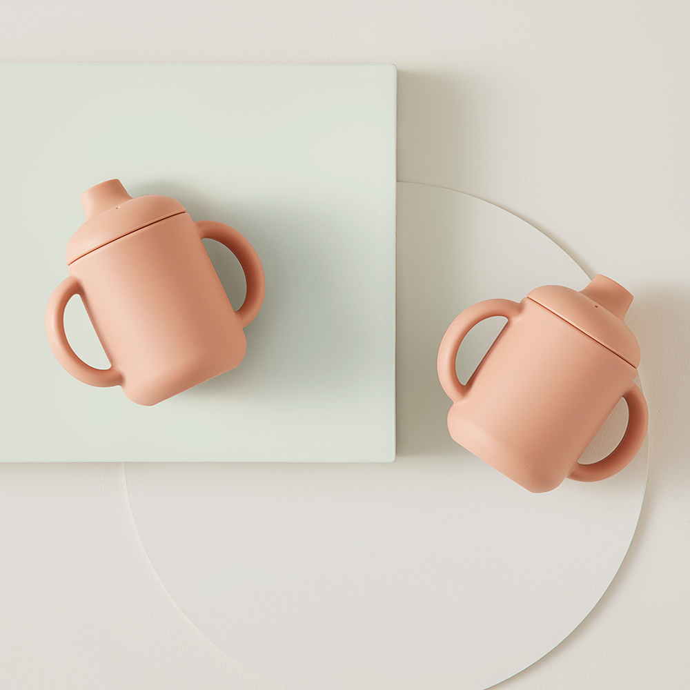 Silicon Clay Meal Time Collection Sippy Cup 2 Pack