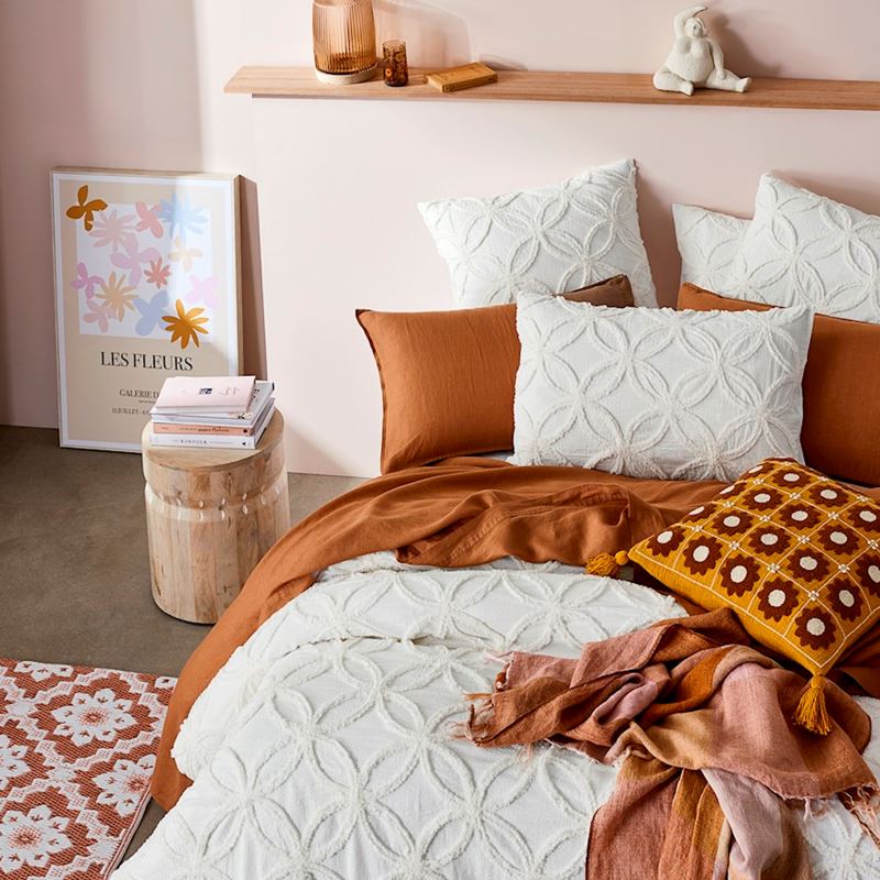 Barossa Tufted Off White Quilt Cover Separates