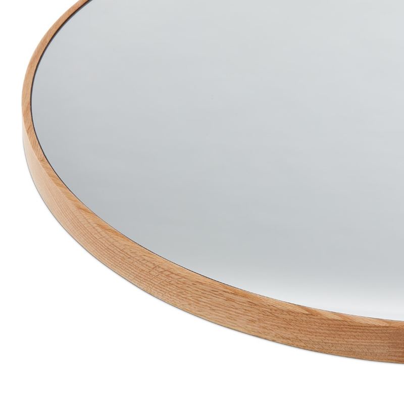 Horizon Oak Wall Leaning Arch Mirror