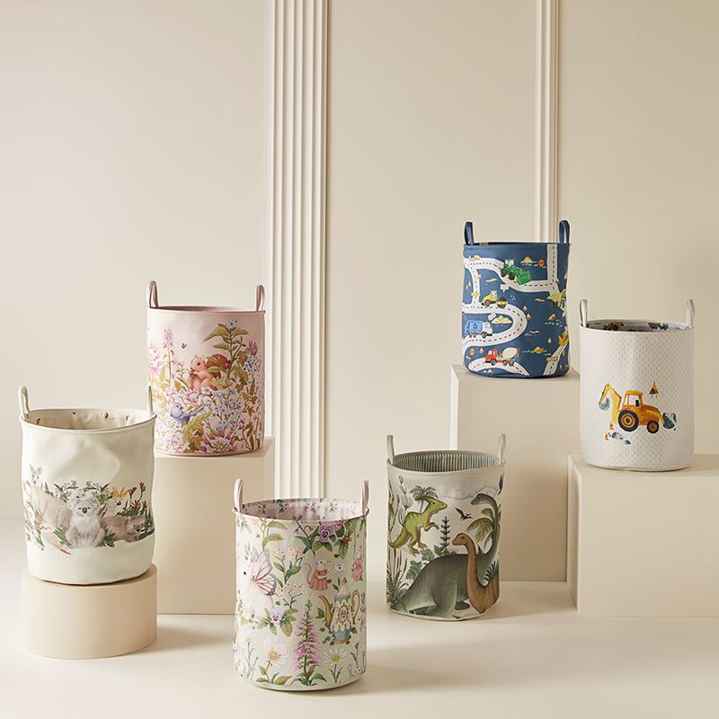 Fleur Harris Woodlands Pink Printed Basket