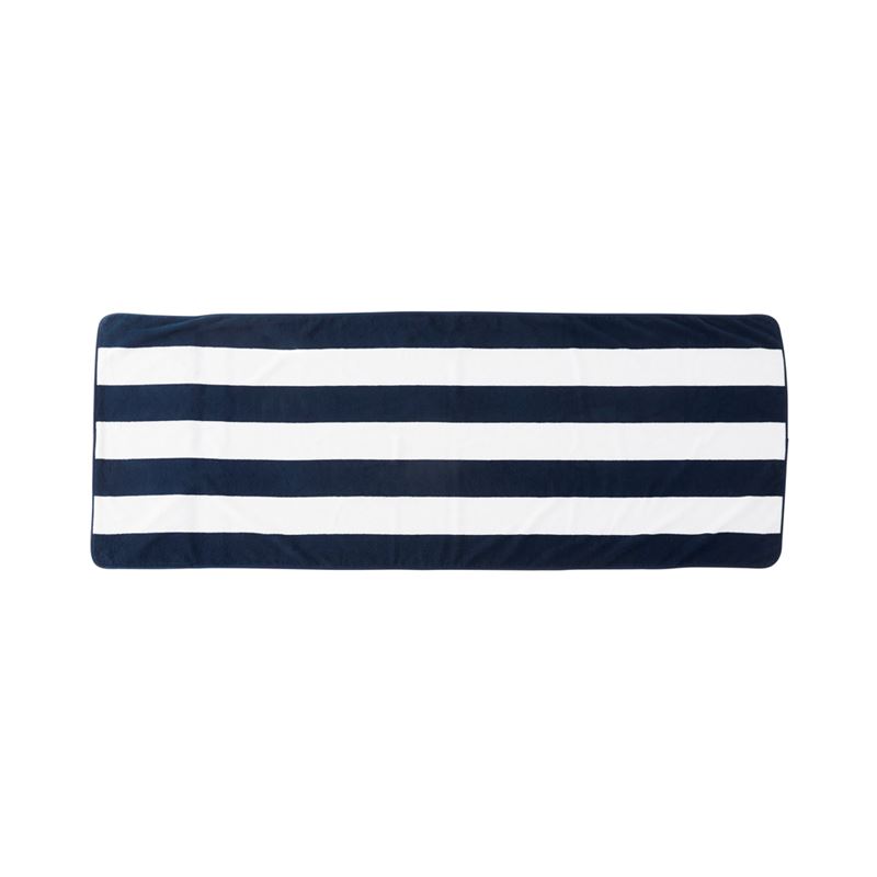 Navy & White Beach Lounger Towel