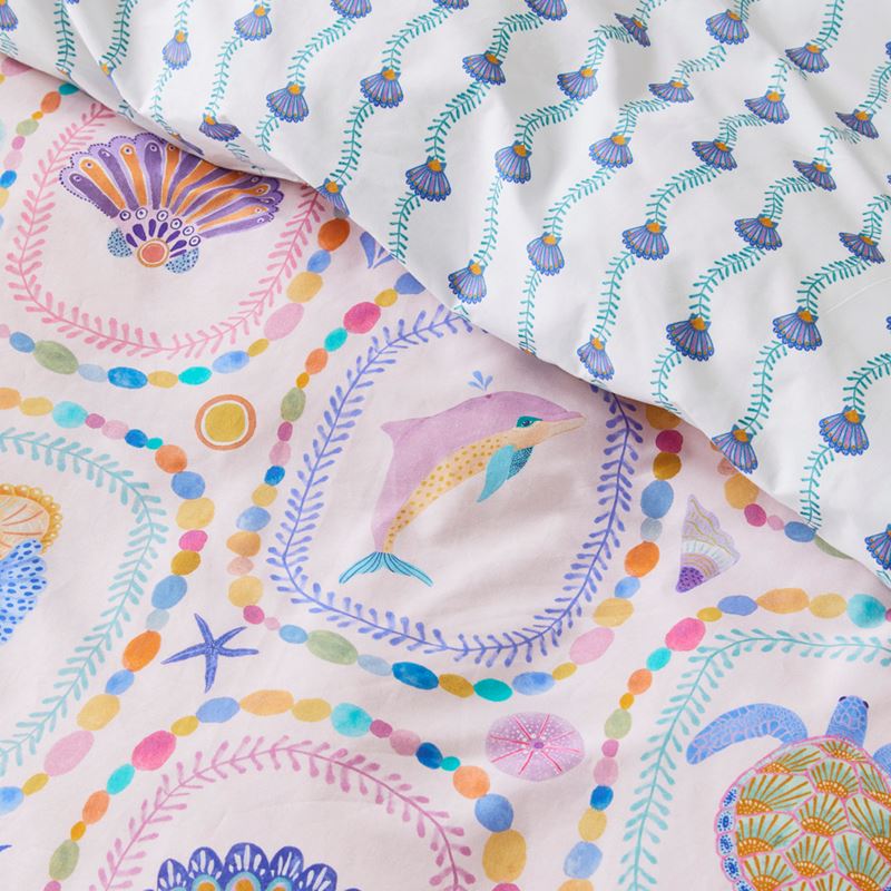 Karina Jambrak Mermaids Treasure Sandy Pink Quilt Cover Set