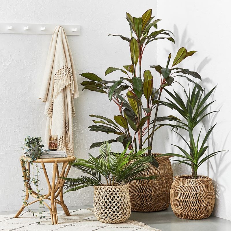 Macrame Natural Knot Throw