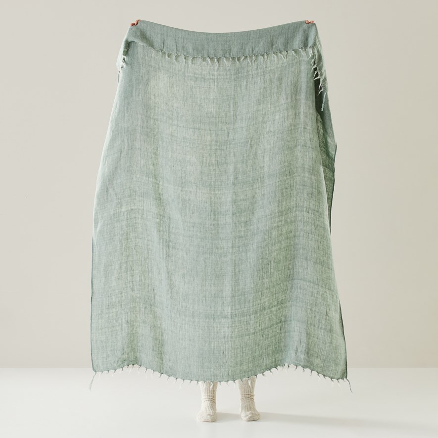 Malmo Eucalyptus Linen Throw