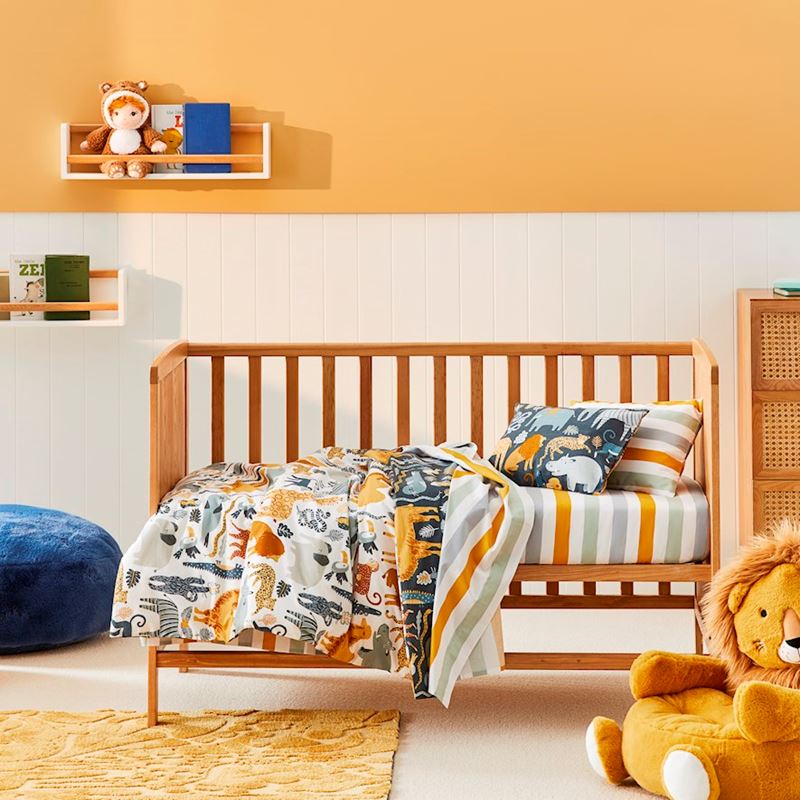 Jungle Giants Midnight Quilt Cover Set