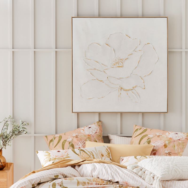 Moma White Flower Canvas