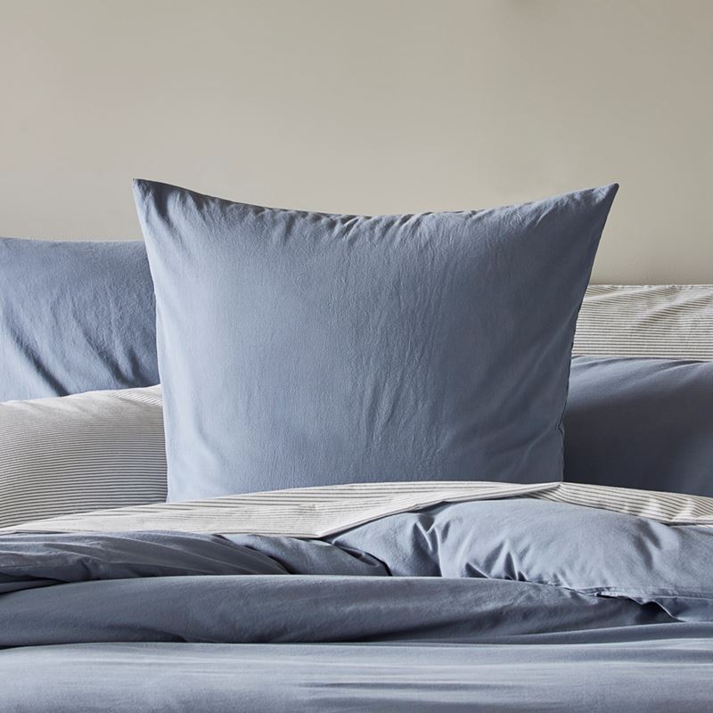 Stonewashed Cotton Storm Blue Quilt Cover Separates