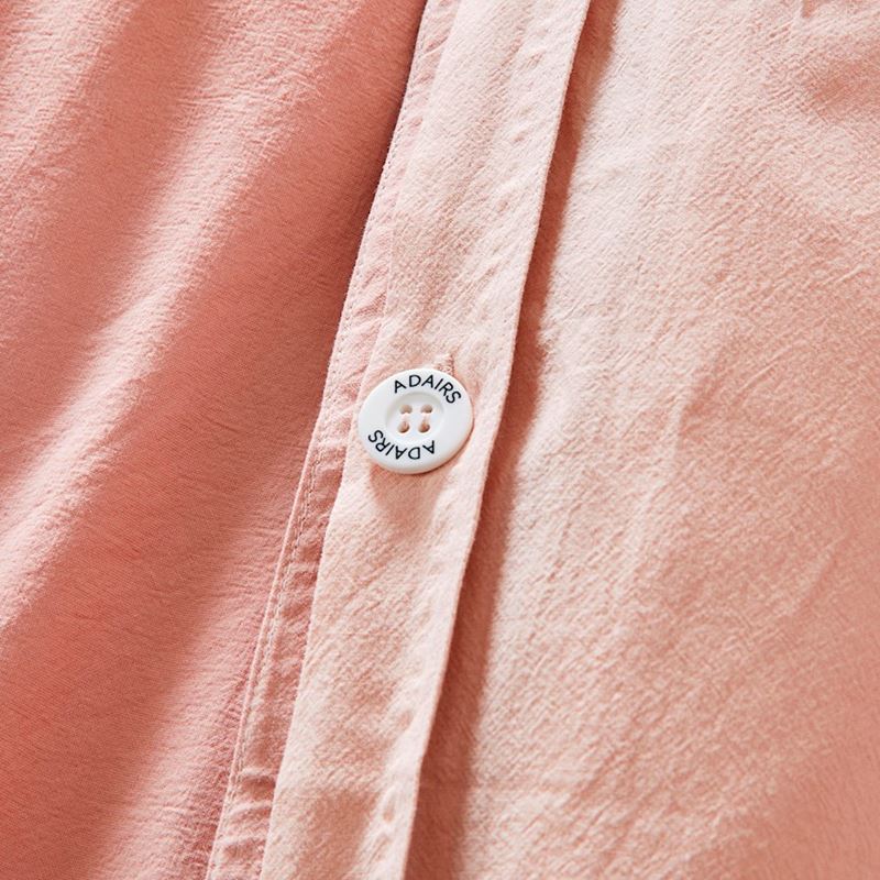 Stonewashed Cotton Pink Sand Quilt Cover Set