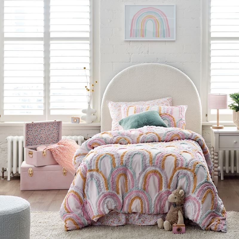 Rosie Rainbow Tufted Quilt Cover Set