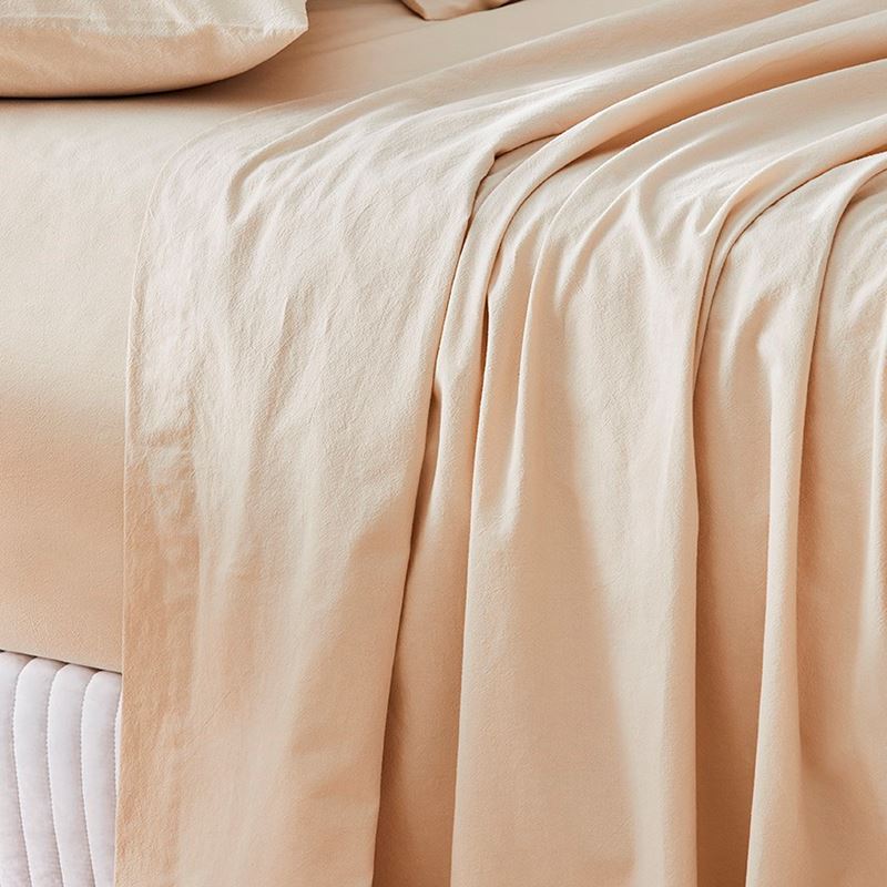 Stonewashed Cotton Sand Sheet Set