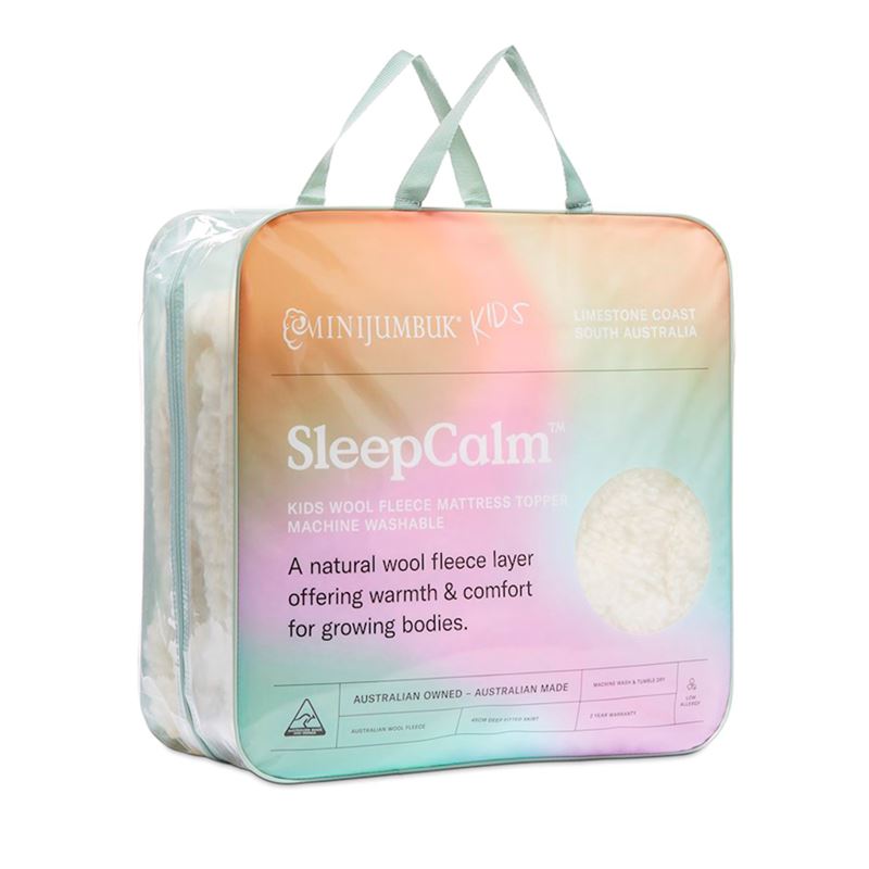 Sleep Calm Kids Wool Fleece Mattress Topper